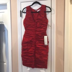 Red Calvin Klein Evening Dress!